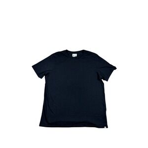 Pact Mens Organic Cotton Short Sleeve Crewneck T-Shirt Black Size XL